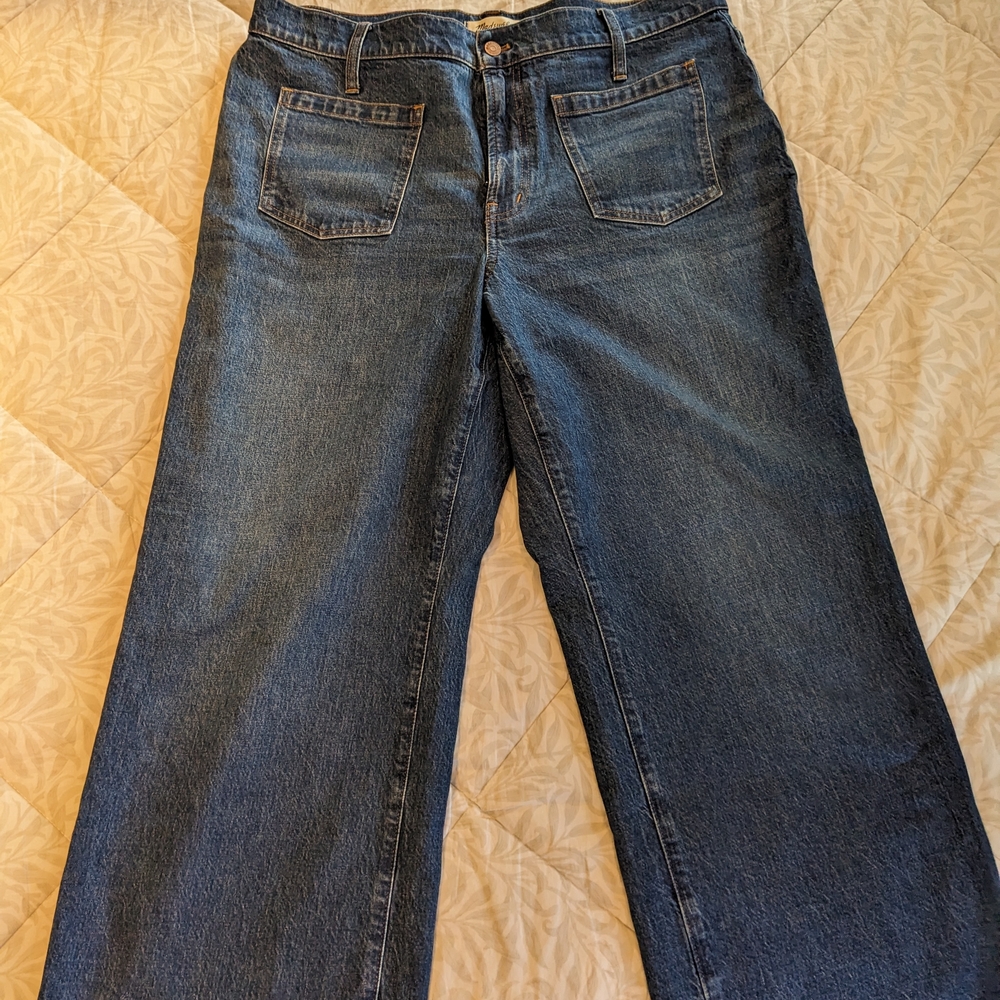 Madewell Dark Blue Flare Jeans